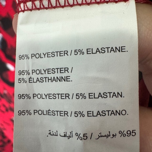 Pennington's In Every Story Animal Print Shirt Dress Red - Picture 6 of 7